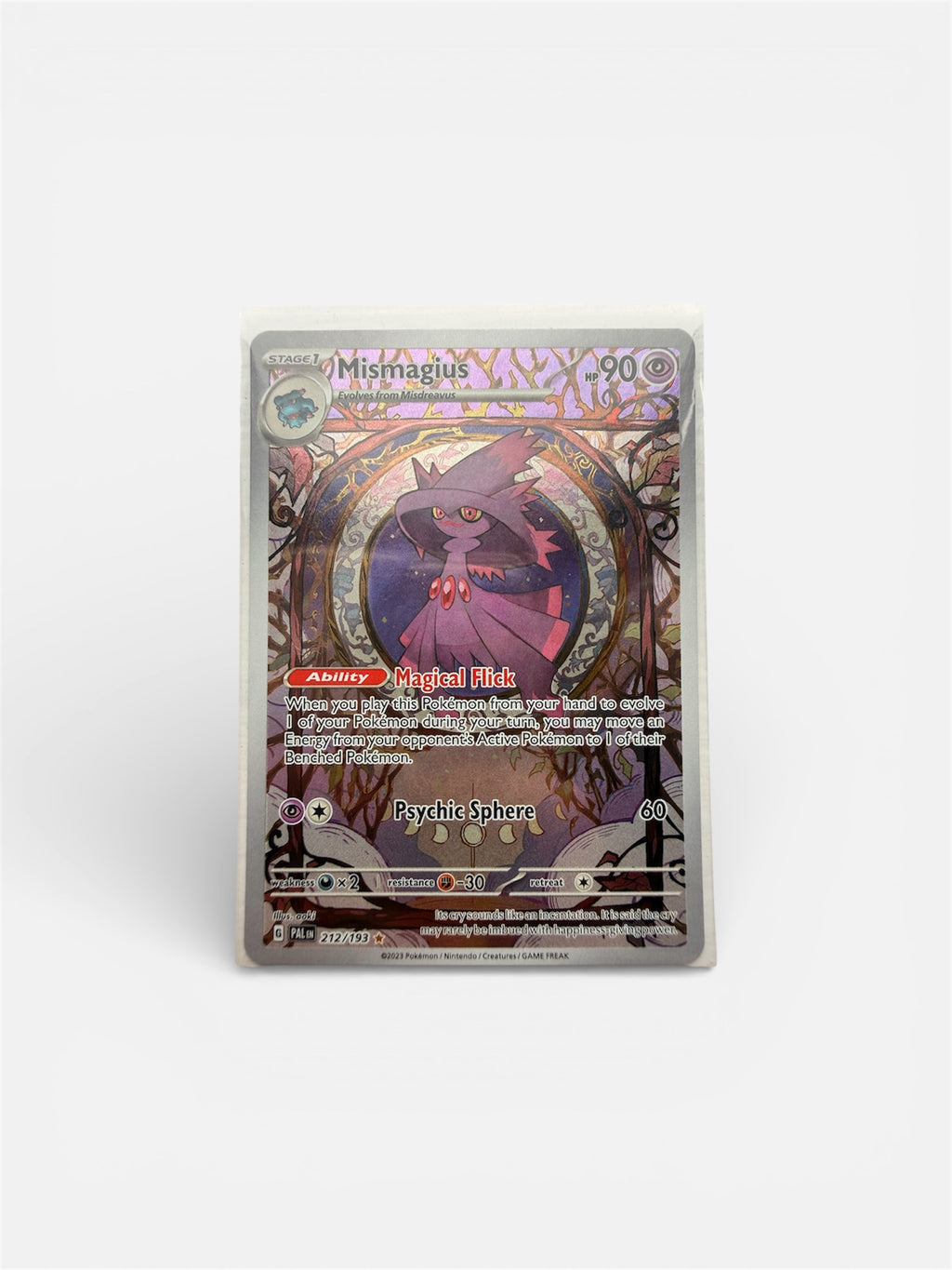 Share Pokémon TCG Mismagius Holo Card Scarlet & Violet Paldea Evolved 212/193 IR