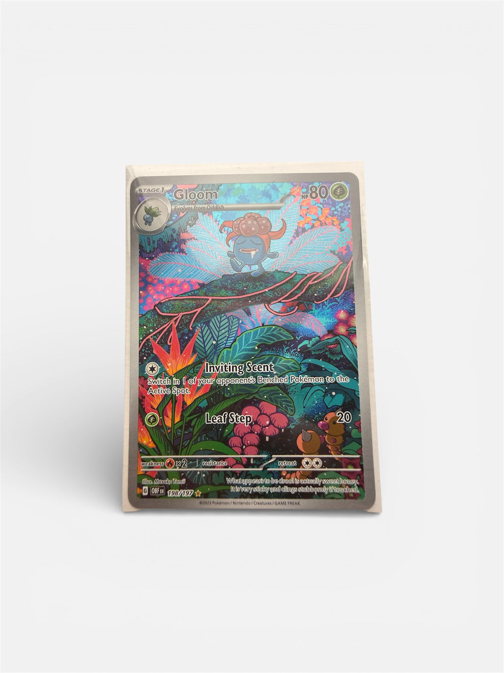 Pokémon TCG Gloom Obsidian Flames Illustration Rare Card 198/197